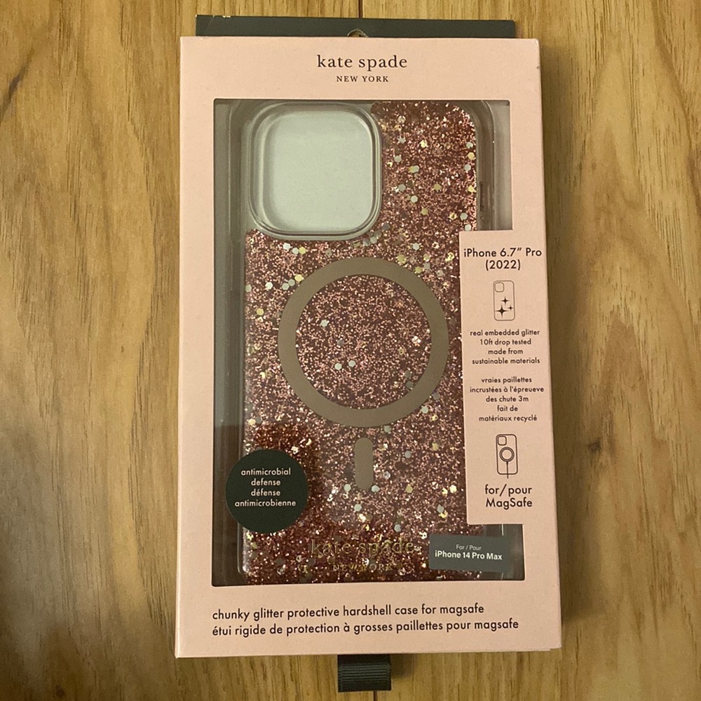 NWT Kate Spade- Protective Hardshell Magsafe Case for iPhone 14 Pro Max